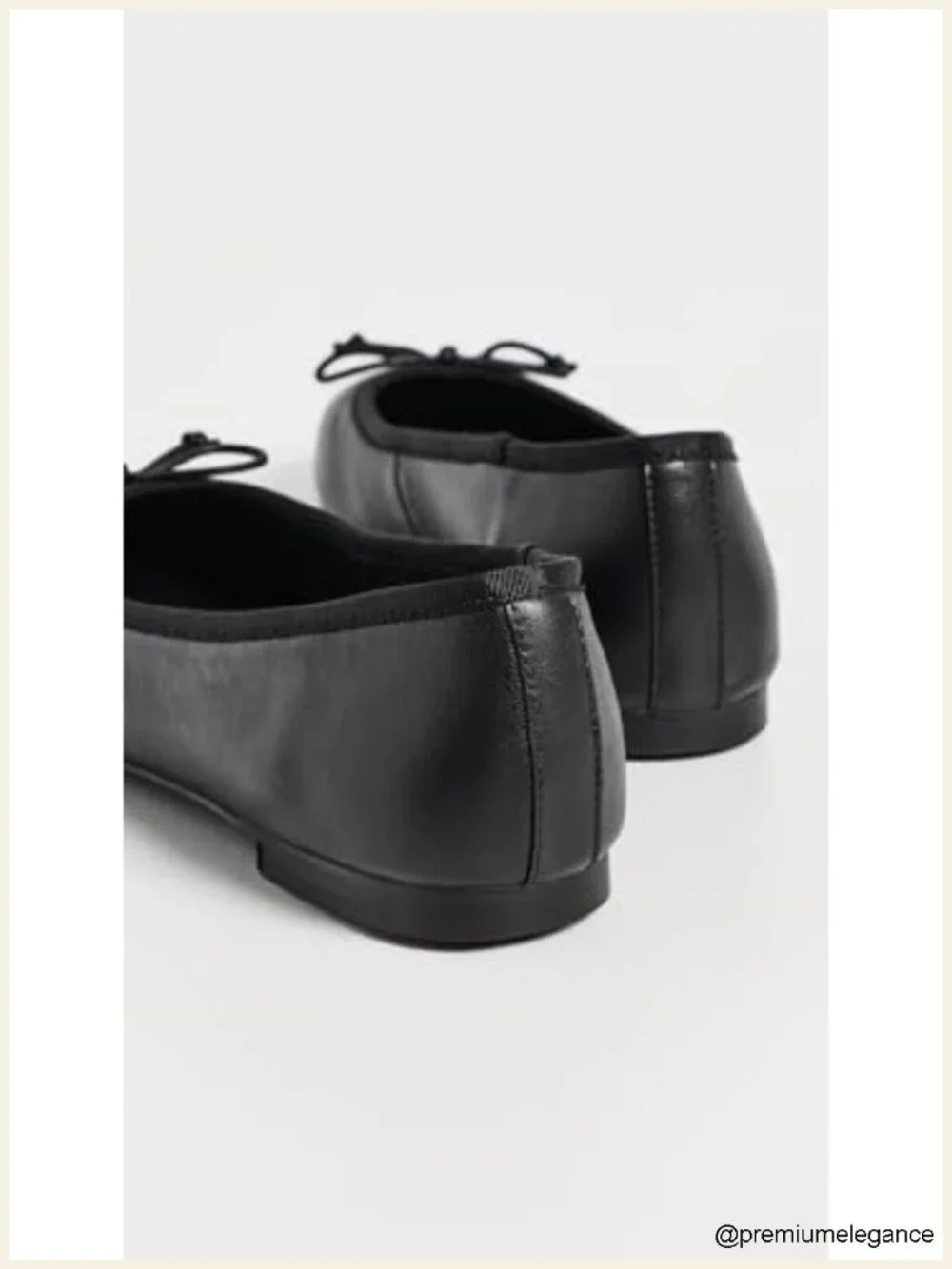 Women's Comma Ballet Flats Leather Rubber Sole Round Toe Comfort Party
